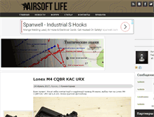 Tablet Screenshot of airsoftlife.net